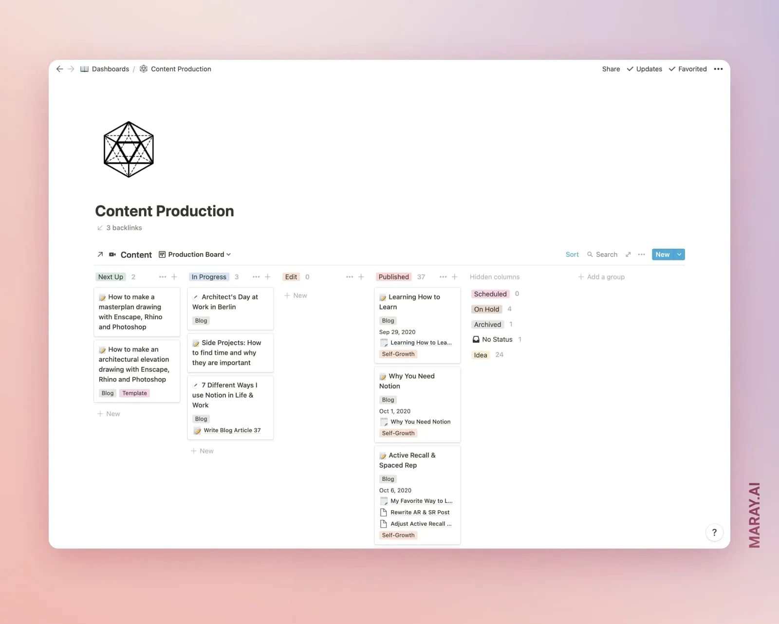 I use Notion to write my articles as well as manage them. I find Notion's editing capabilities amazing for someone like me. No more text-editor pain.