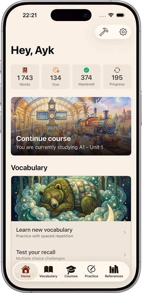 One Who Learns native iOS app on iPhone